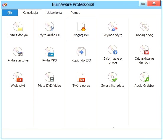 BurnAware Pro + Free 16.8 instal