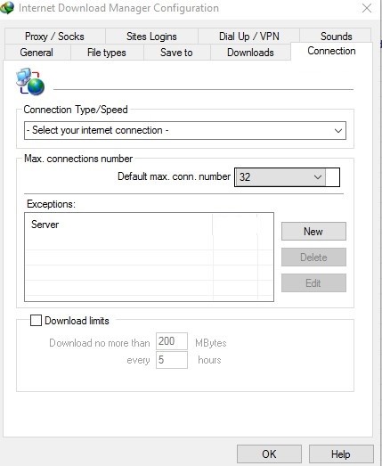 Internet Download Manager Configuration