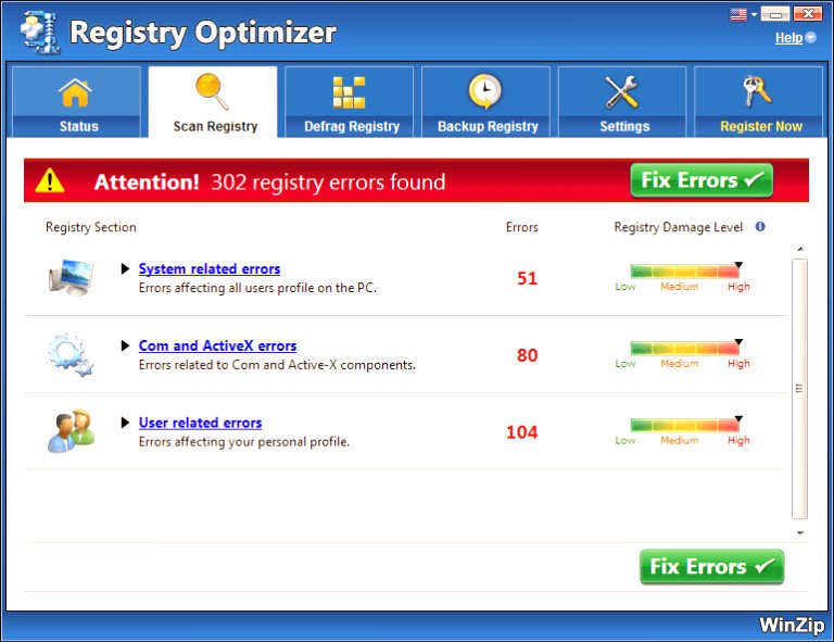 WinZip Registry Optimizer Activation Code