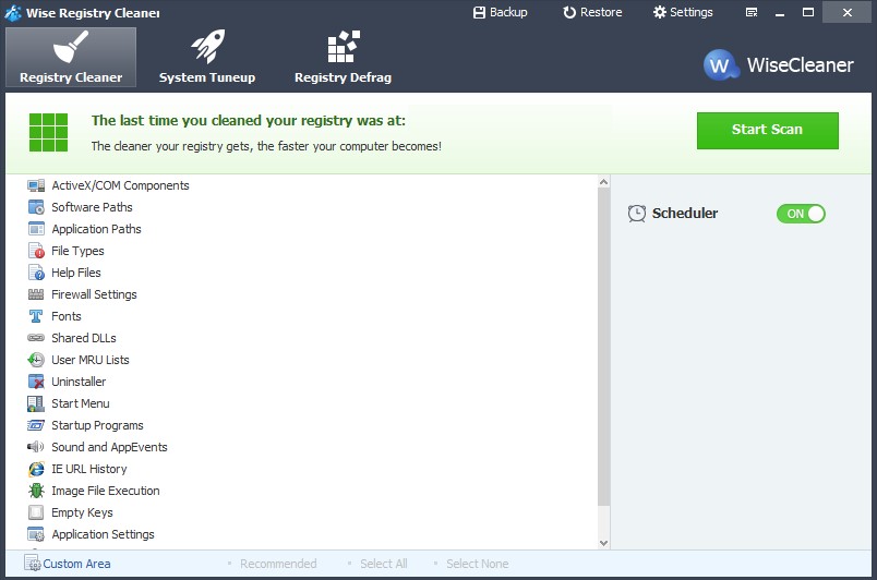 Wise Registry Cleaner Pro
