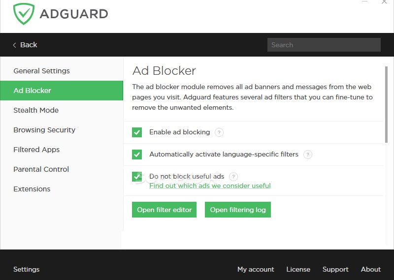 adguard premium features