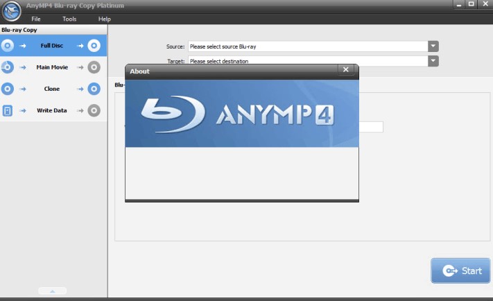 AnyMP4 Blu-ray Copy Platinum Software