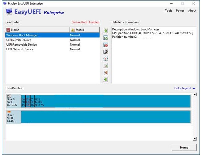 instal EasyUEFI Enterprise 5.0.1.2