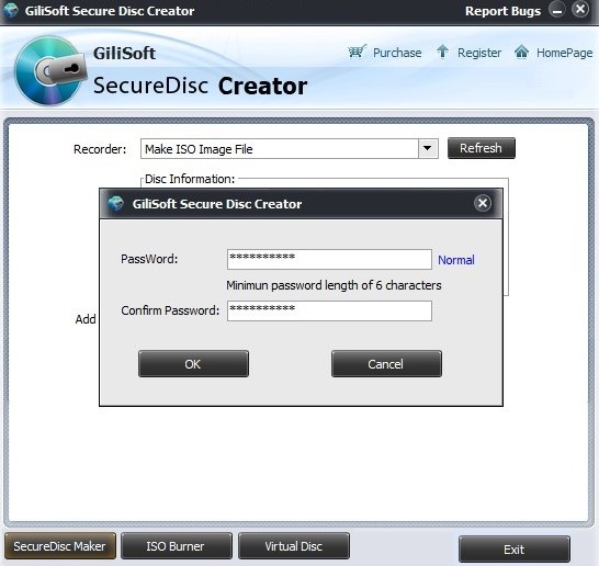 GiliSoft Secure Disc Creator 8.4 free instals