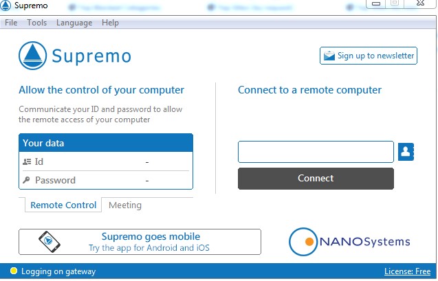 supremo remote desktop 1.6 0 free download