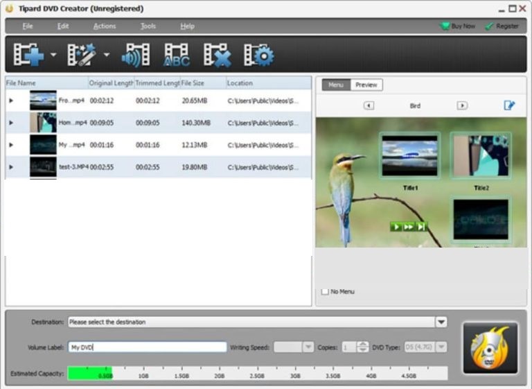 Tipard DVD Creator 5.2.82 download the new version for ipod