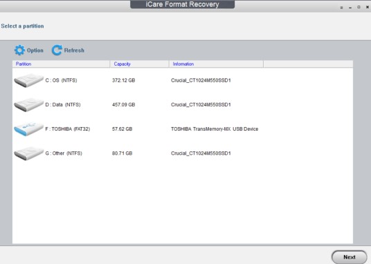 iCare Format Recovery key