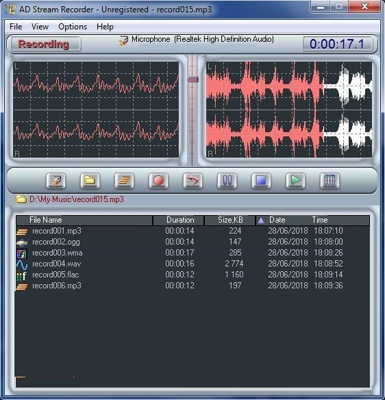 AD Sound Recorder 6.1 download the new version