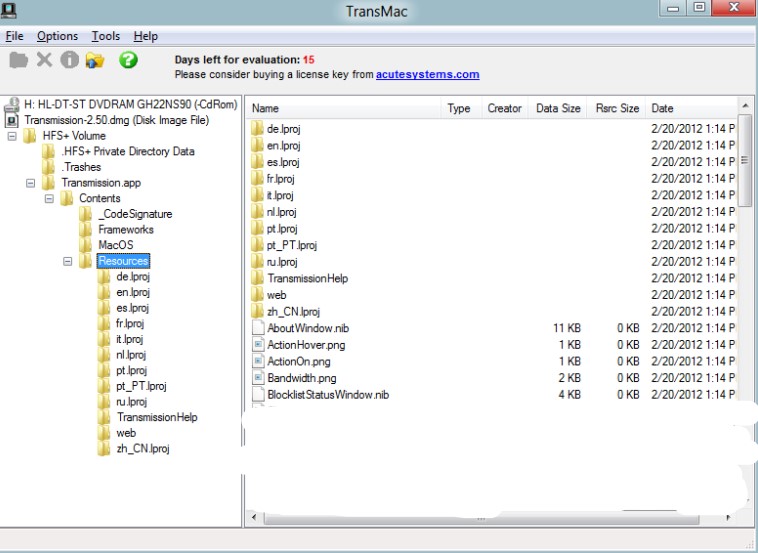 Acute Systems TransMac Crack