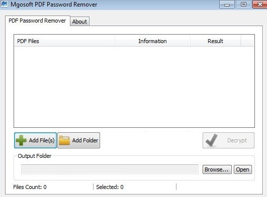 Mgosoft PDF Password Remover Full version