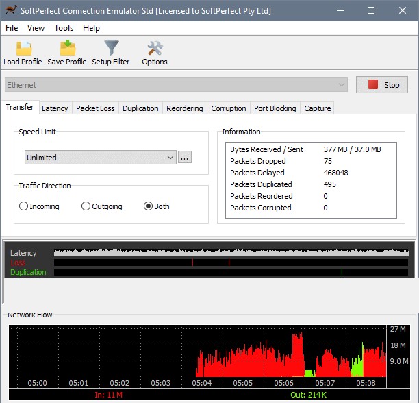 SoftPerfect Connection Emulator Pro