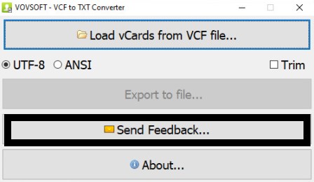 VovSoft VCF to TXT Converter Crack